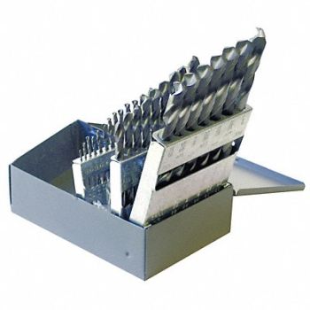CHICAGO-LATROBE Jobber Drill Set 29 pc HSS, 6WTX9