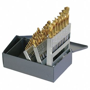 CHICAGO-LATROBE Screw Machine Drill Bit Set 29pc HSS, 6WUA1