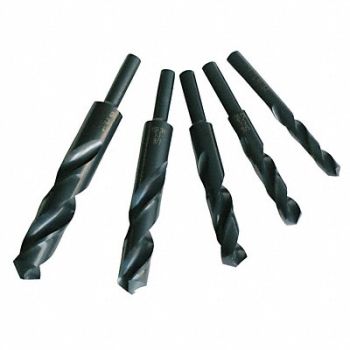 CHICAGO-LATROBE Reduced Shank Drill Set 5pc HSS, 6WUA2