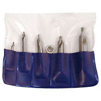 CHICAGO-LATROBE Center Drill Set HSS Wire, 6WUA3