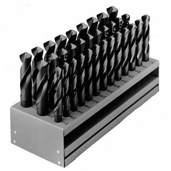 CHICAGO-LATROBE Reduced Shank Drill Set 33pc HSS, 6WUC6