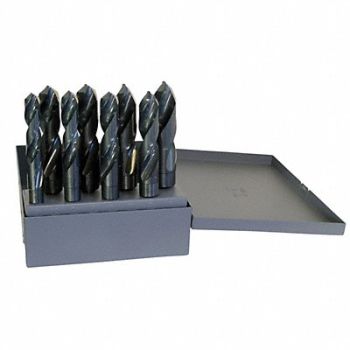CHICAGO-LATROBE Reduced Shank Drill Set 8pc HSS, 6WUC7