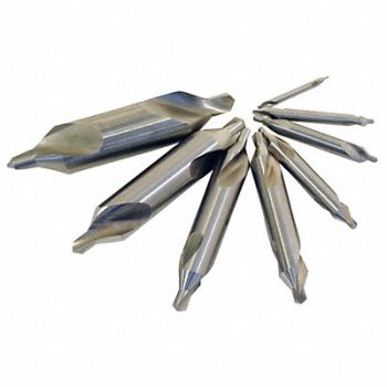 CHICAGO-LATROBE Center Drill Set HSS Wire, 6WUD6