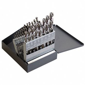 CHICAGO-LATROBE Jobber Drill Set 21 pc HSS, 6WUD9