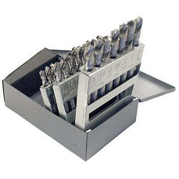 CHICAGO-LATROBE Screw Machine Drill Bit Set 26pc HSS, 6WUE8