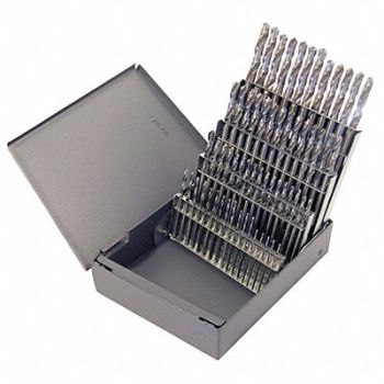 CHICAGO-LATROBE Screw Machine Drill Bit Set 60pc HSS, 6WUE9