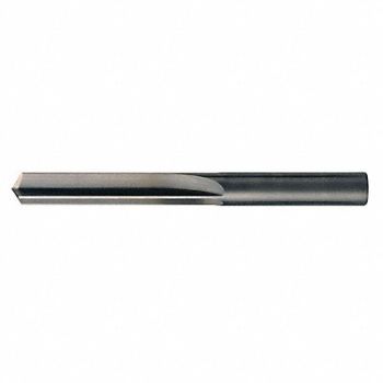 CHICAGO-LATROBE Straight Flute Drill #60 Carbide, 6ZRP7