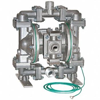 SANDPIPER Dbl Diaphragm Pump NPT PTFE 1/2in 15gpm, 6WY66