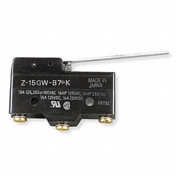 OMRON Snap Switch 15A SPDT Hinge Lever, 6X284
