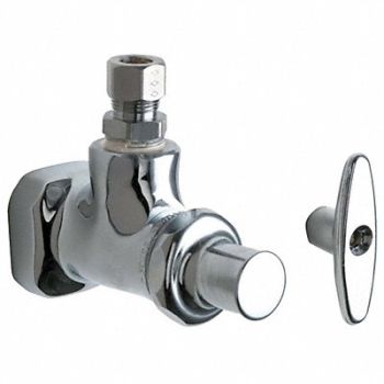 CHICAGO FAUCETS Multi-Turn Stop Angle 1/2 Inx3/8 In, 6XAE5
