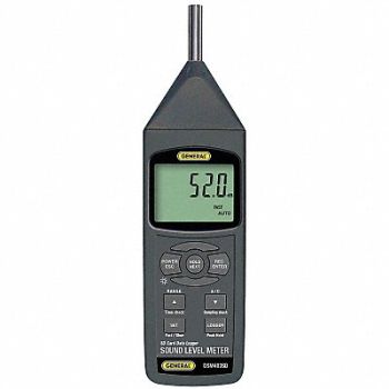 GENERAL Sound Meter Class 1 w/SD Card, 6XAK3