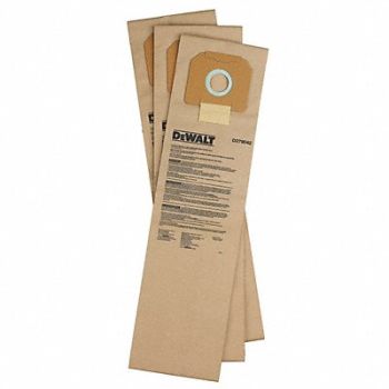 DEWALT Vacuum Bag Paper 2-Ply Reusable PK3, 6XDN2