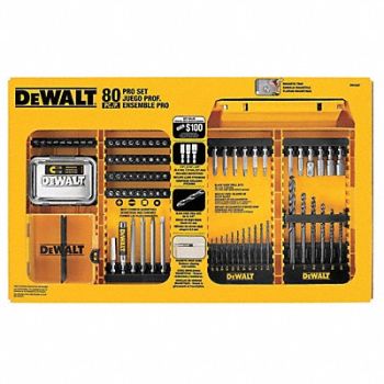 DEWALT Screwdriver Bit Set 80 pcs. 1/4 Shank, 55KH41
