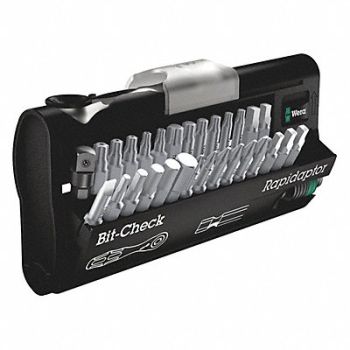 WERA Socket Bit Set Steel DrSz 1/4 in, 6XFY5