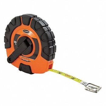 KESON Long Tape Measure 3/8 In x 50 ft Orange, 6XGP6