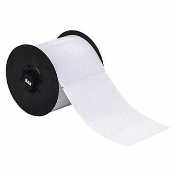 BRADY Label White 4.000 In., 6XGX8