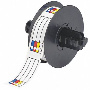 BRADY RTK Label Red/Yellow/Blue/White 1.125 In, 6XGY5