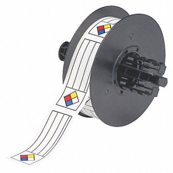 BRADY RTK Label Red/Yellow/Blue/White 1.125 In, 6XGZ1