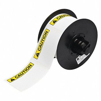 BRADY Label Black/Yellow 2.250 In., 6XGZ5
