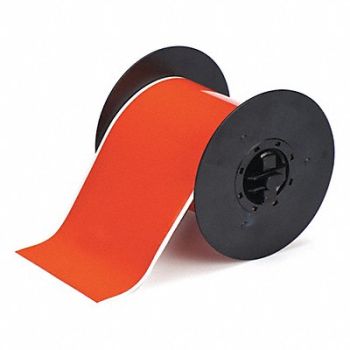BRADY G8318 Tape Orange 4 in W 50 ft L, 6XHD7