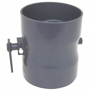 PLASTIC SUPPLY Butterfly Damper PVC 12 In., 6XMF3