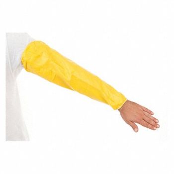 INTERNATIONAL ENVIROGUARD Sleeves 18 in L Yellow PK200, 6XMT8
