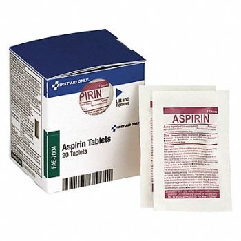 FIRST AID ONLY Pain Relief Tablet PK20, 6XNC3