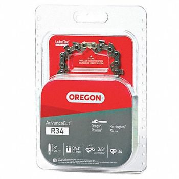 OREGON Saw Chain 8 in .043 in 3/8 in Pitch, 6XR57