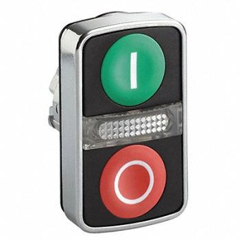 SCHNEIDER ELECTRIC Multi-Head Push Button Illum 22mm Chrome, 6XTG0