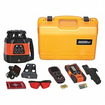 JOHNSON Rotary Laser Level Int/Ext Red 1500 ft., 6XUR2