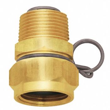 SANI-LAV Swivel Hose Adapter Brass 3/4 x 3/4, 6XUW0