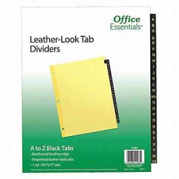 OFFICE ESSENTIALS Binder Divider Preprinted Tabs Brown, 6XVU0