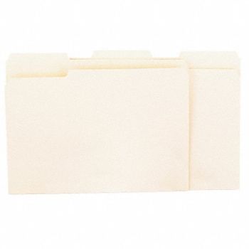 UNIVERSAL File Folders Letter Manila PK100, 6XWD7