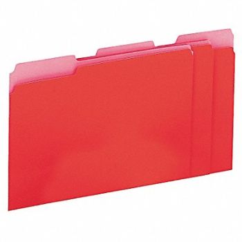 UNIVERSAL File Folders Letter Red PK100, 6XWD8