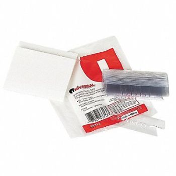 UNIVERSAL Hanging Folder Insert Plastic Clear PK25, 6XWE3
