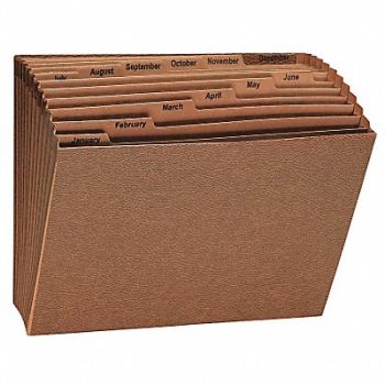 UNIVERSAL Expanding File Pocket Jan.-Dec. Letter, 6XWF3