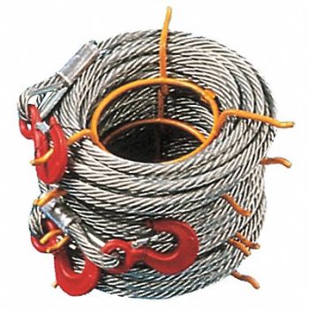 TRACTEL Winch Cable Alloy Stl 1/4 in x 200 ft., 6XXH2