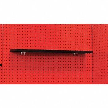 HALLOWELL Pegboard Shelf 5inx1 inx34in Hanging, 6XXW0