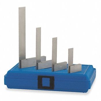 WESTWARD Pre Steel Square Set Carbon Tool Steel, 6XY13