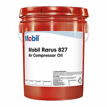 MOBIL Compressor Oil 5 gal Pail 30 SAE Grade, 6Y783