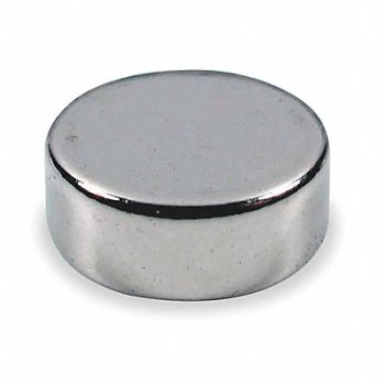 GRAINGER APPROVED Disc Magnet Neodymium 5.7 lb Pull, 6YA41
