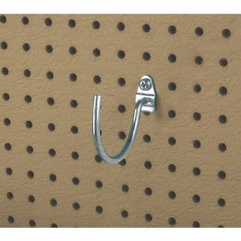 TRITON PRODUCTS Curved Pgbrd Hook 1 1/2x3 3/4x3/4in PK10, 6YB62