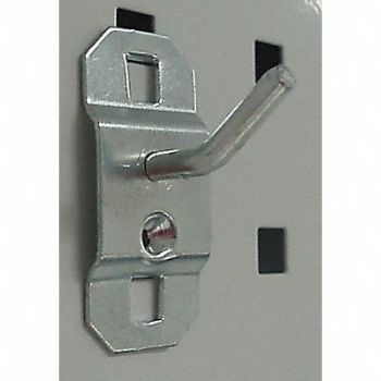GRAINGER APPROVED G0525 Single Rod Pegboard Hook 1 3/4 in L PK5, 6YB83