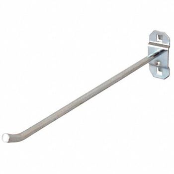 GRAINGER APPROVED G0534 Single Rod Pegboard Hook 8 1/2 in L PK5, 6YB92