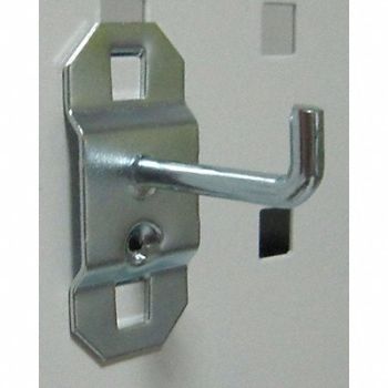 GRAINGER APPROVED G0528 Single Rod Pegboard Hook 1 1/2 in L PK5, 6YB86