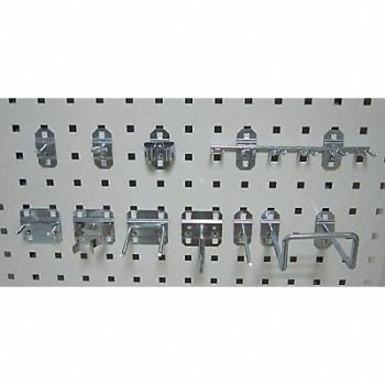 GRAINGER APPROVED G0558 Pegboard Hook Assortment Kit, 6YE27