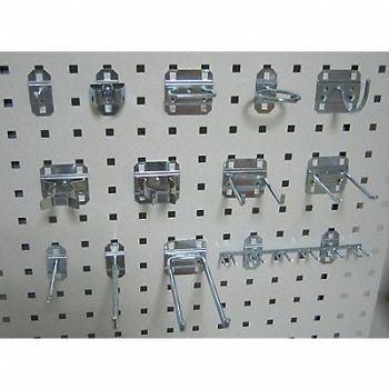 GRAINGER APPROVED G0559 Pegboard Hook Assortment Kit, 6YE28