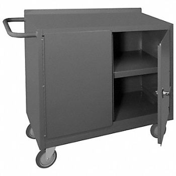 DURHAM MFG Mobile Cabinet Bench Steel 36 W 18 D, 6YE51