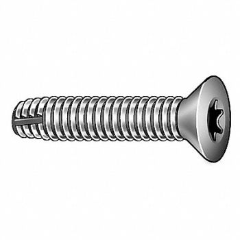 GRAINGER APPROVED Thread Cutting Screw 5/16 Flat 3 L PK50, 6YE79