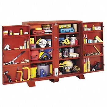 CRESCENT JOBOX Jobsite Cabinet 60 3/4 in Brown, 6YG50